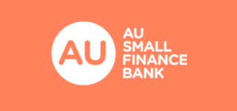 white logo au small finance bank