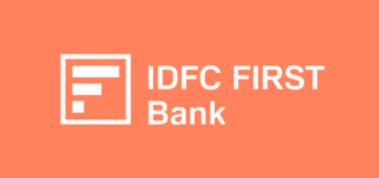 white logo idfc first bank